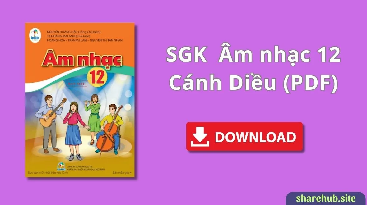 SGK Âm nhạc 12 – Cánh Diều (PDF)