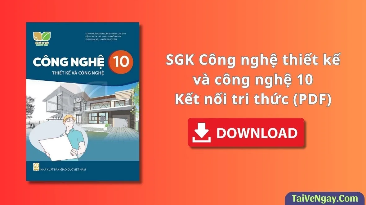 SGK Công nghệ thiết kế và công nghệ 10 – Kết nối tri thức (PDF)