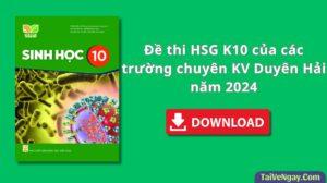 BỘ ĐỀ HSG SINH HỌC 10 CÁC TRƯỜNG CHUYÊN KV DUYÊN HẢI NĂM 2024